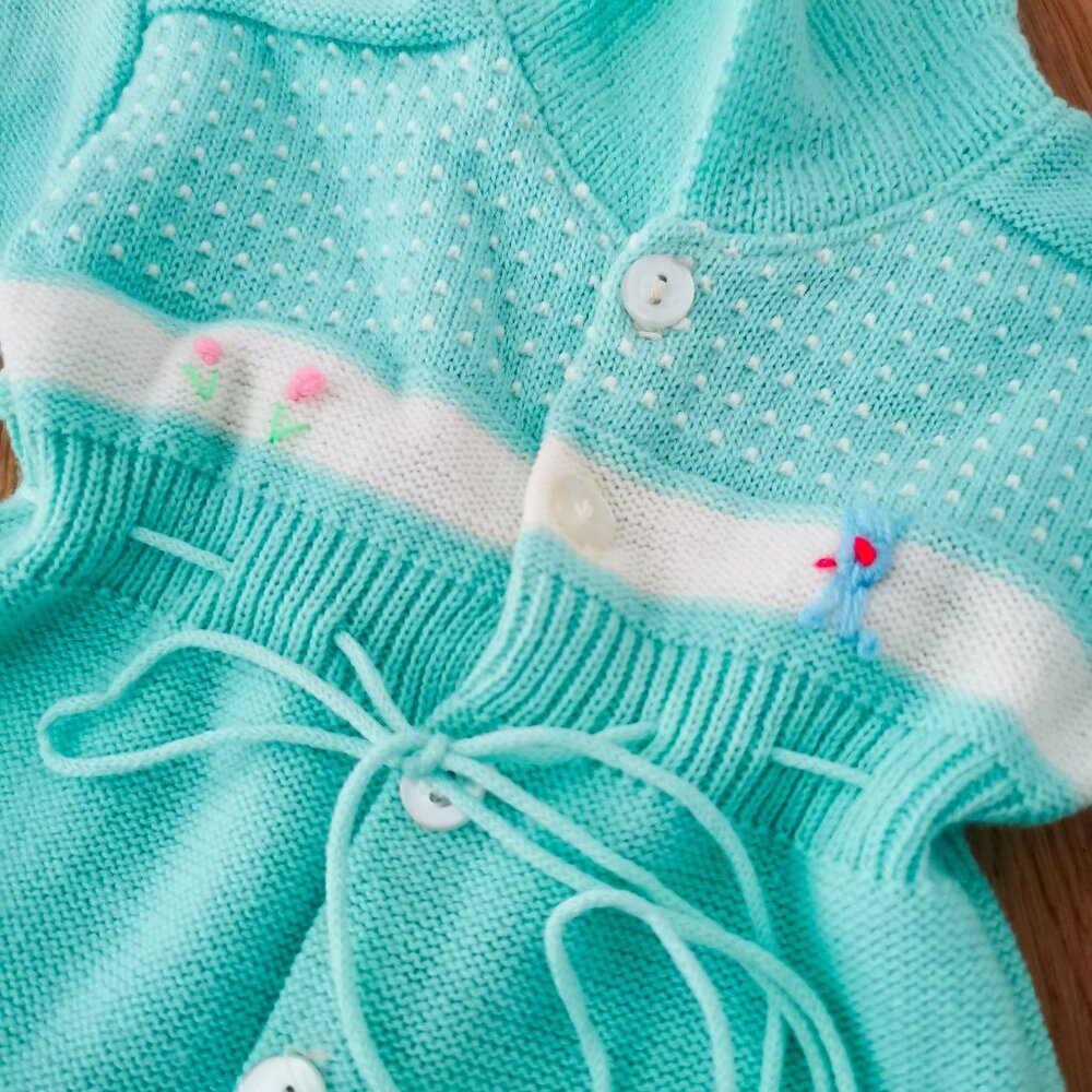 Vintage Baby Knit Coverall for dolls